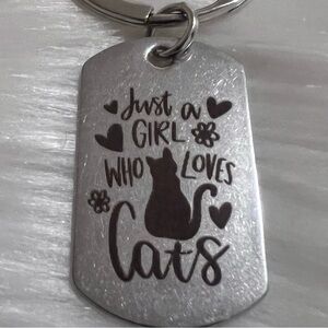cat keychain